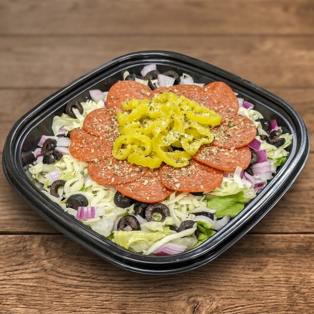 The Peppy’s Pizza Salad.
